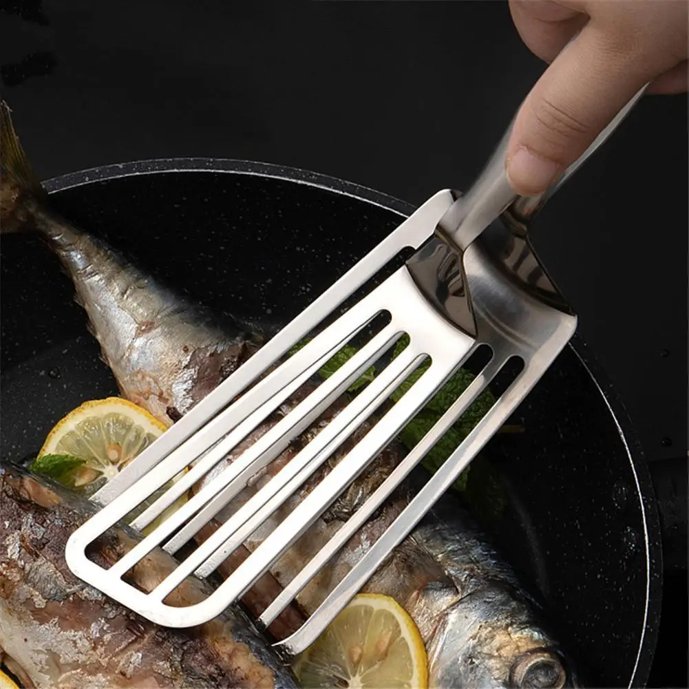 304 Stainless Steel Hollow Clamp Fish Spatula Clip Steak Spatula For Buffets Bars Parties fish spatula clip