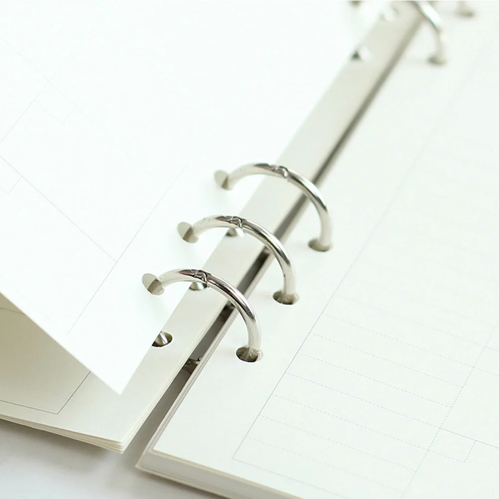 Metal Loose Leaf Binder Rings 6 Pcs Office Binding Supplies DIY Book Rings