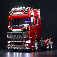 770S LESU 1/14 RC Tractor Truck 6*6 Metal Chassis RTR Car Model with Light Sound Smoking Differential Romote Control Vehicle Toy 1