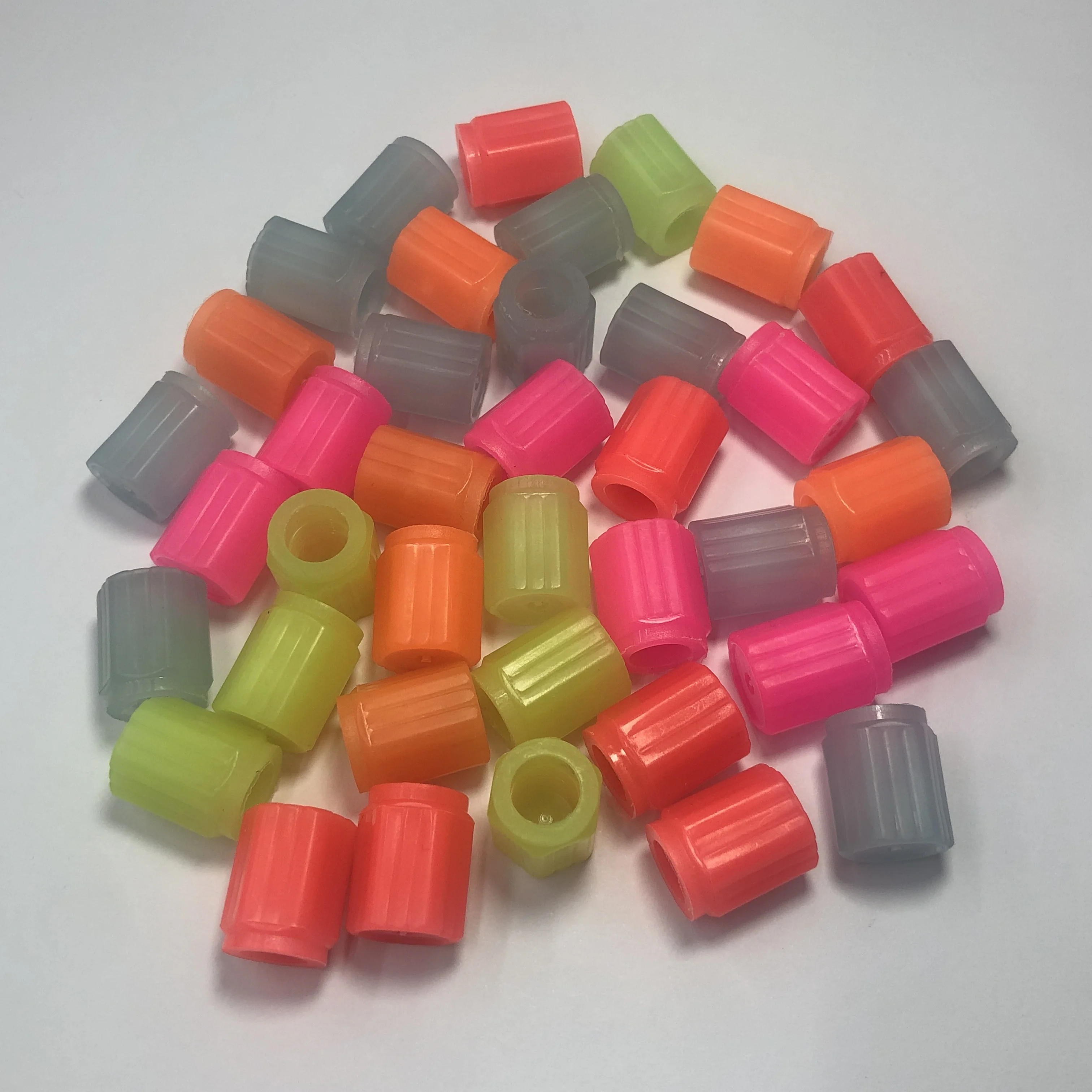 Automotive universal luminous hexagonal tire valve cap fluorescent motorcycle bicycle dustproof waterproof parts-tire valve caps