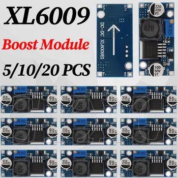 1-20PCS XL6009 4A Boost Converter Step Up Adjustable 15W 5-32V to 5-50V DC-DC Power Supply Module LM2577 Step-up Module 1