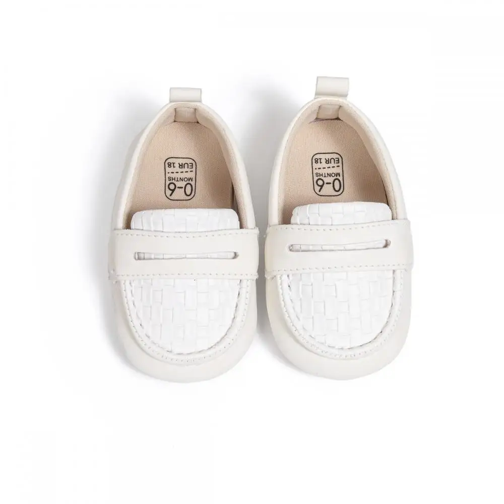 Retro Shallow Mouth Newborn Baby Casual Shoes Baby Boys Girls Set Mouth Walking Shoes Anti-Slip Breathable