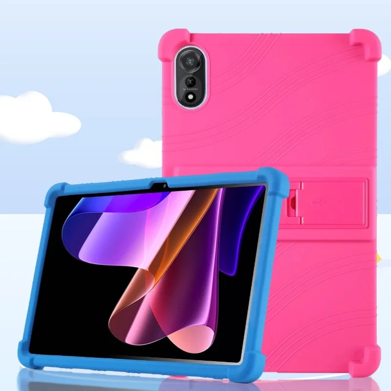 Kids Safe Shockproof Adjustable Tablet Stand Case - Soft Silicone