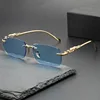 Perfect Fashion Leopard Decor Unframed Men's and Women's Sports Glasses Suitable for Holiday Parties