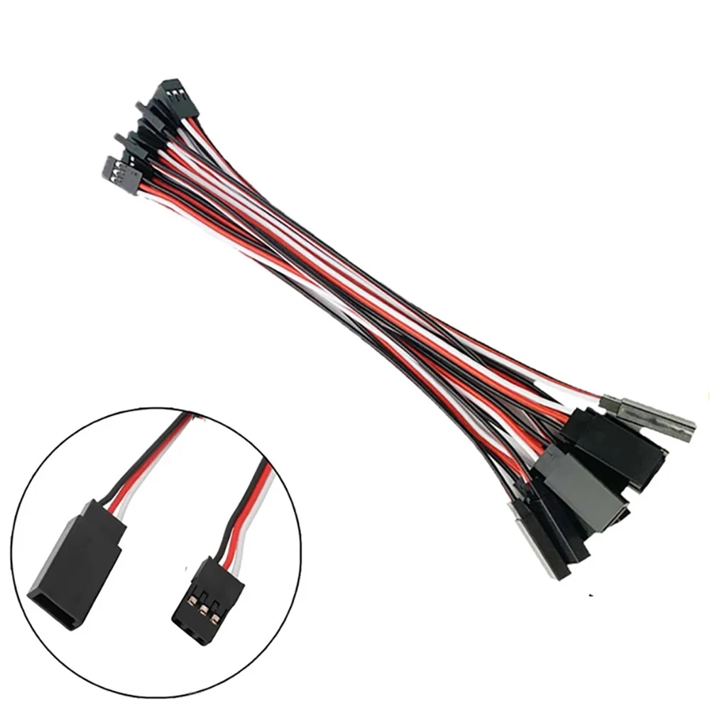 

Hot 10pcs 100mm/150mm/200mm/300mm/500mm RC Servo Extension Cord Cable Wire Lead JR For Rc Helicopter Rc Drone