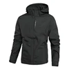 Spring Autumn New Men Casual Jacket Men Outdoor Windproof Waterproof Tactical Jacket Coat Detachable Hat Jackets Male M-5XL 1