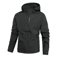 Spring Autumn New Men Casual Jacket Men Outdoor Windproof Waterproof Tactical Jacket Coat Detachable Hat Jackets Male M-5XL 1
