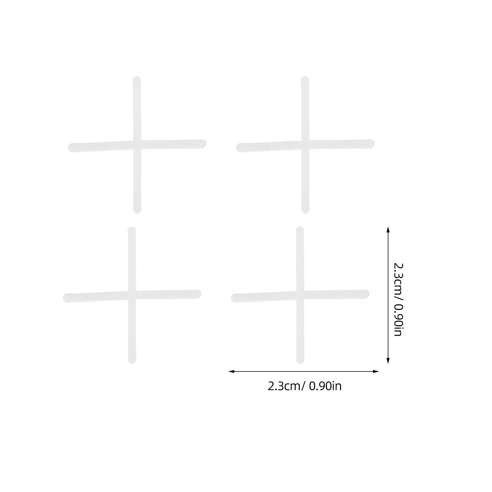 500Pcs 플라스틱 크로스 타일 스페이서 벽 바닥 타일을 위한 신뢰할 수 있는 타일링 보조 도구 빠른 설치 건설 장식 사용