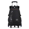 New Student School Bags Pull Rod Backpack Waterproof 2-6 Grade School Backpacks with Wheels Children Luggage Bag Stair Climbing 5