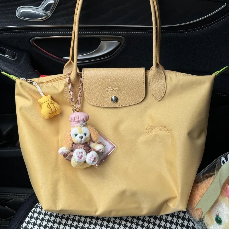 Damskie składane torby typu hobo, nylonowe torebki, klasyczne damskie torby na ramię, haftowane torby na ramię, torby z krótkimi i długimi uchwytami Longchamp.