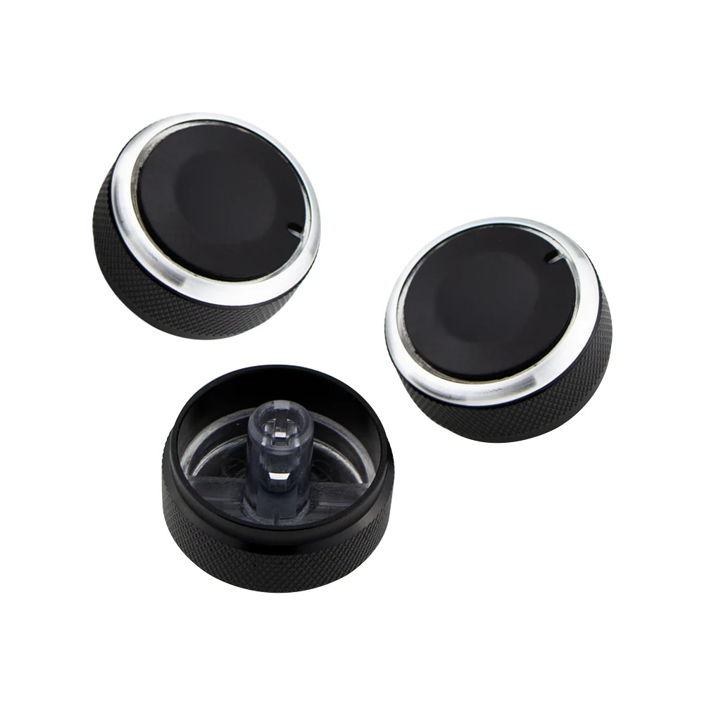 3Pcs Aluminum Alloy Car AC Knob for Mazda 3 M3 2004 - 2013 Air Conditioning Heater Control Switch Button Knobs Accessories 5
