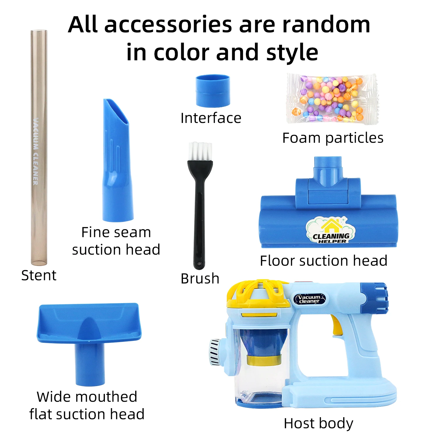 Children's Home Simulation Electric Vacuum Cleaner Sweeping and Cleaning Toy Set Fun Parent Child Interaction 4