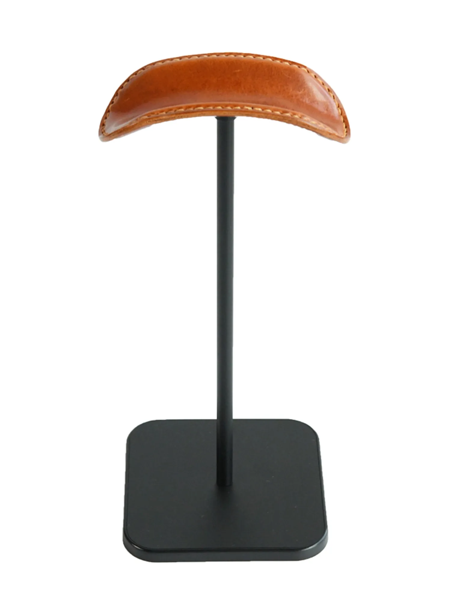 Univeral Curved Headphones Stand Real Cow Leather+Metal Gaming Headset Holder Genuine Leather Earphones Bracket with Solid Base