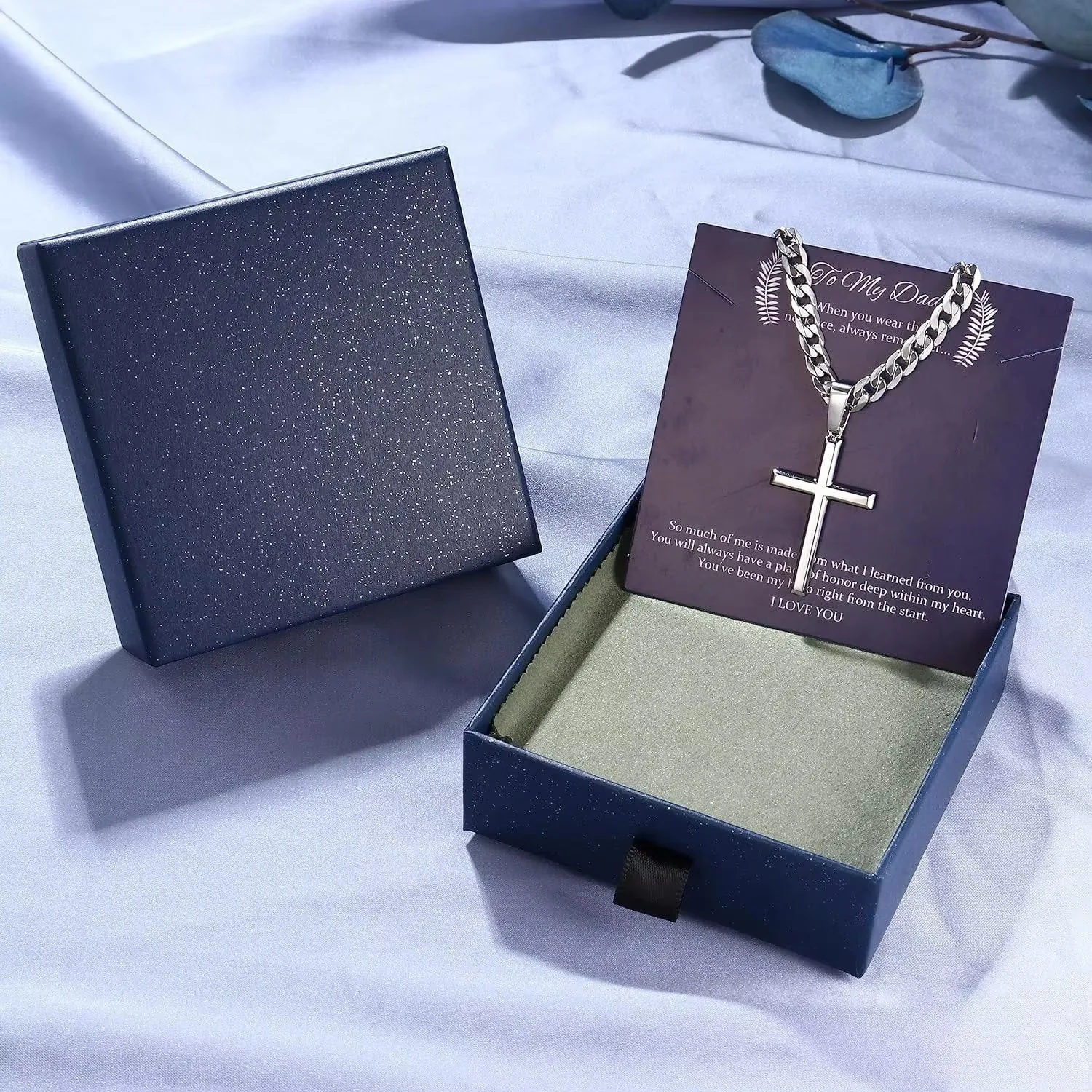 Cross Necklace S925 Sterling Silver for Men Women
