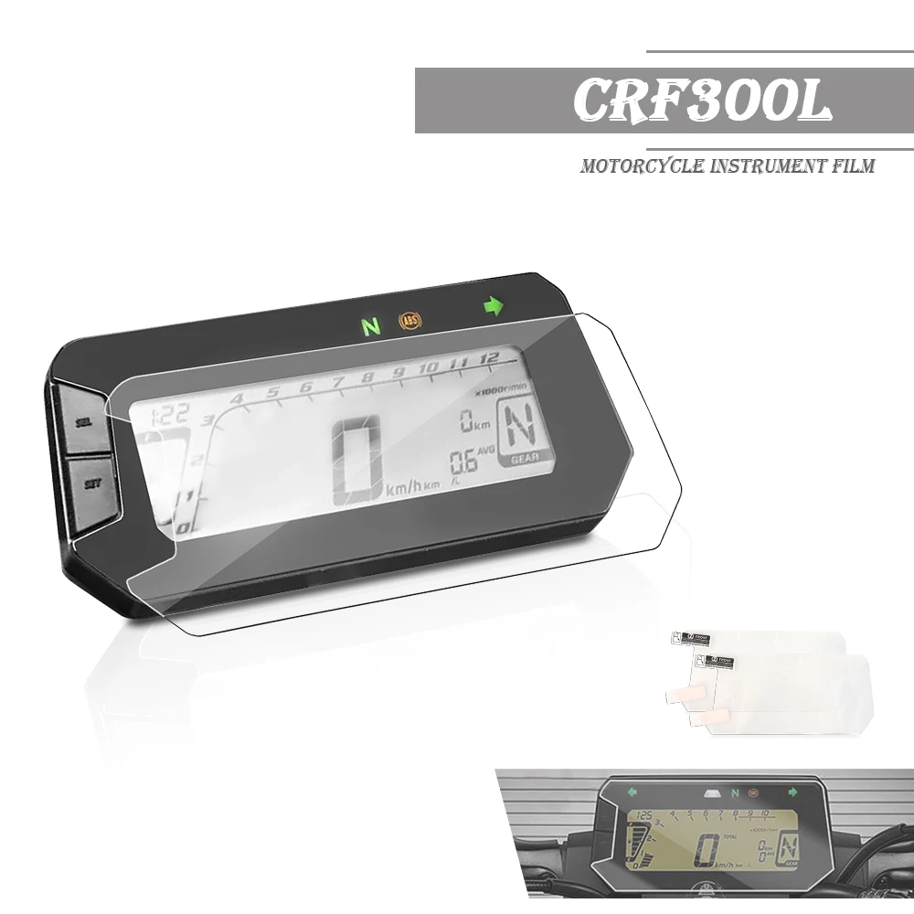 For Honda Crf300L Crf300 Rally Crf 300 L 300L  Motorcycle Instrument Film Scratch Cluster Screen Dashboard Protection