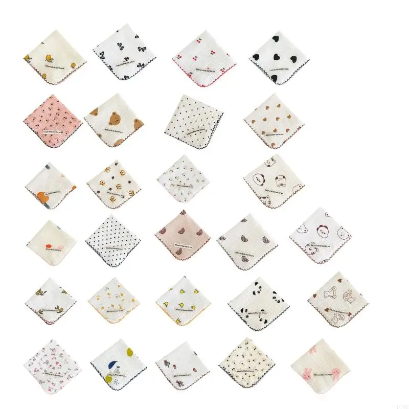 D7WF Baby Towel Thick-Layer Handkerchief Drool Bib Burp Cloth Soft Sweat Absorb Towel