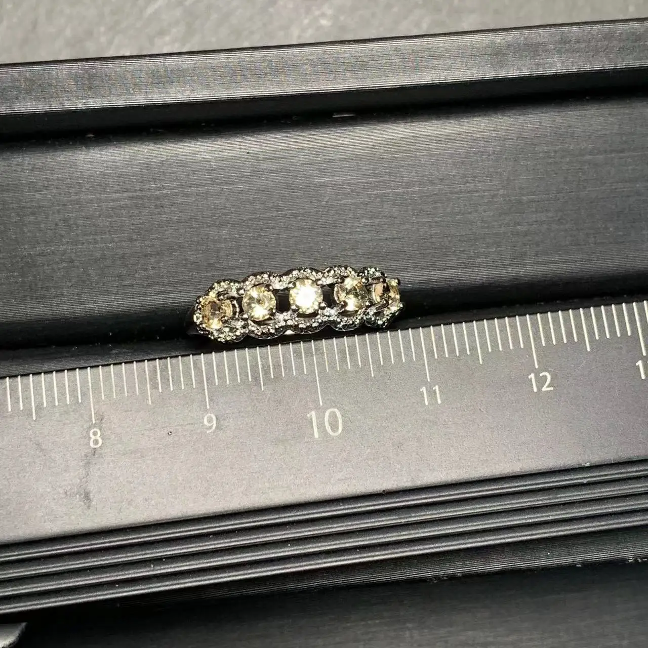 3MM Natural Citrine Ring Adjustable Female Ring Jewelry for Women Gift Wholesale High Quality Vintage Fine