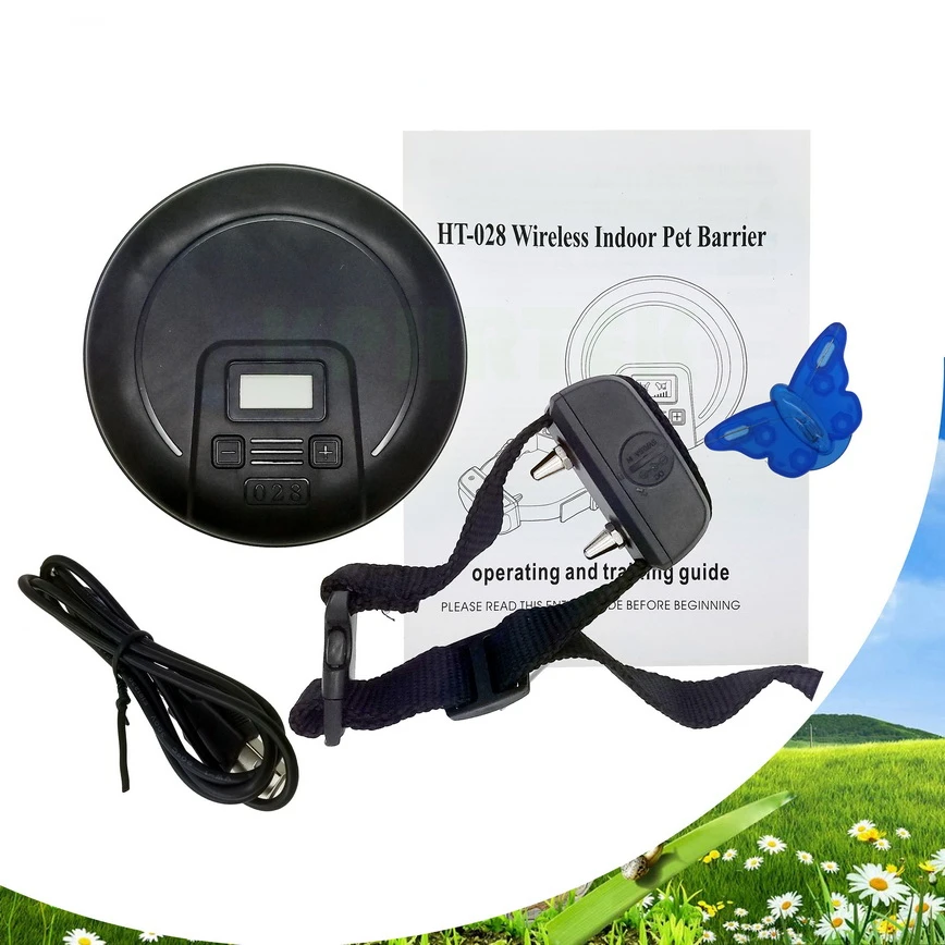 

Dog Barrier Indoor Wireless Pet 1/2 Dog Fence Training Containment System Collar Rechargeable Tools 15-28nf