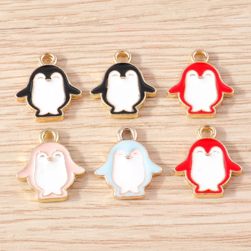 10 stücke 18x25mm Cartoon Tier Charms Emaille Dinosaurier Charms Anhänger für Schmuck Herstellung Ohrringe Halskette DIY Handwerk Zubehör – Detail 8