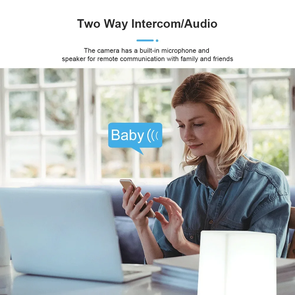 Bruger justerer farvetilstande på LED lampe