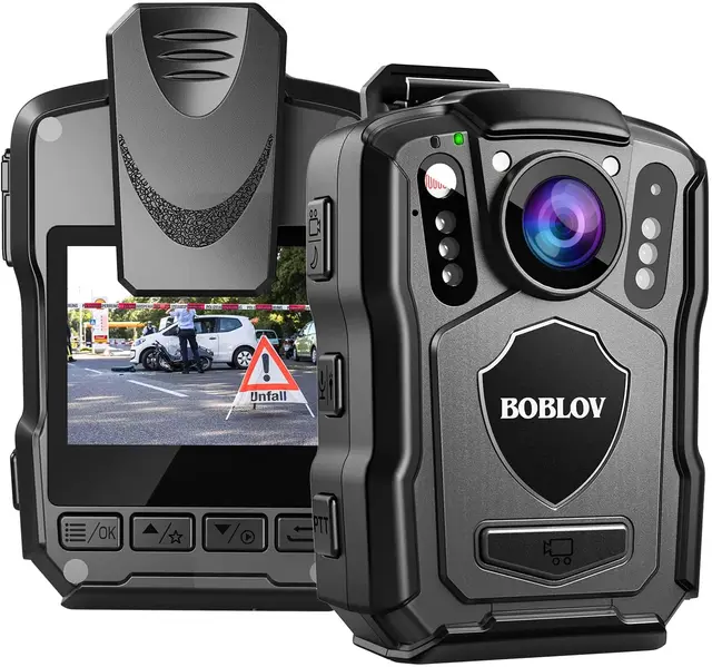Boblov M5 64GB GPS 2K 1440P IP67 IR Night Vision 170 Angle Policy 