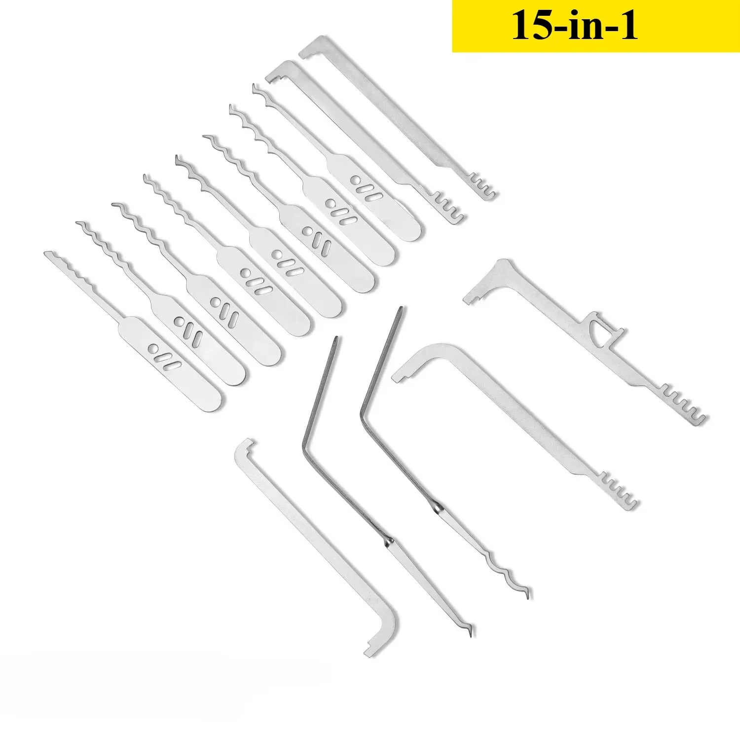 Multitool Door Repair Comb Bypass Locksmith EDC Kit Picklocks Lockpicks Set For Cars Electro Tool