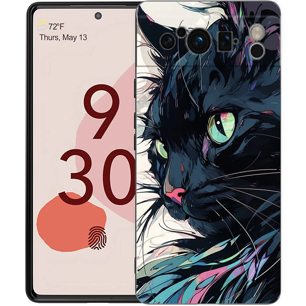 Cute Cartoon Cat Soft TPU Phone Case