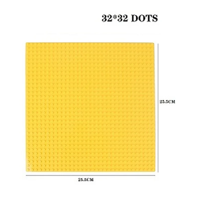 Large Building Blocks Baseplate for Creative Play - DIY Plastic Plate for Kids' Toy Construction