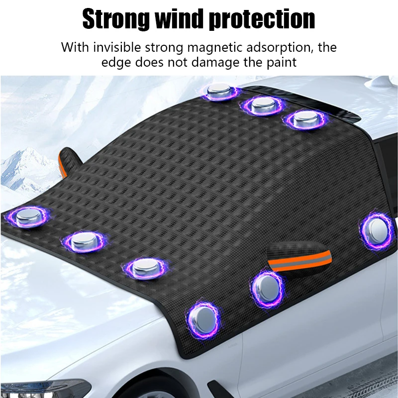 Car Sunshade Sealed With 12 Magnetic Suction Stones Anti Glare