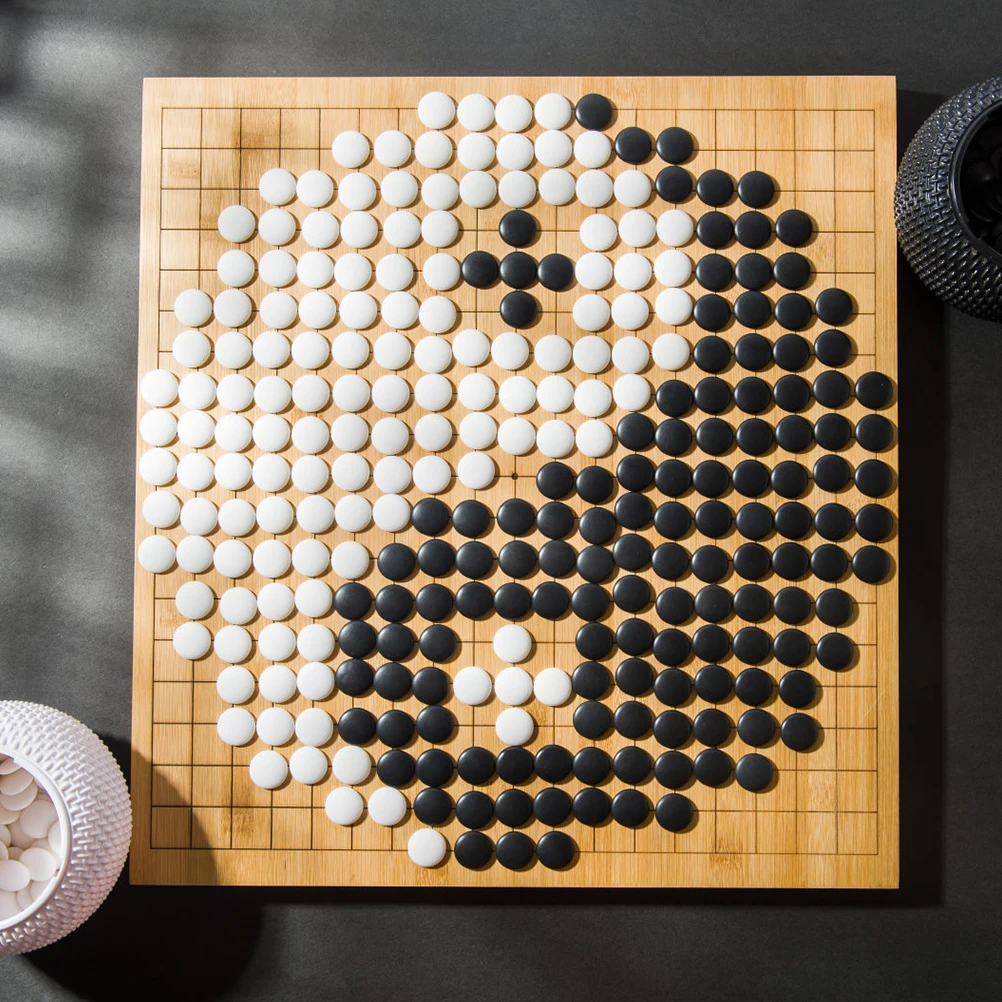 100Pcs Go Pieces Chess Beads Chess Game Stone Board Go Pieces Made of Resin Resistant to Falling universal Game Supplies board game chess pieces
