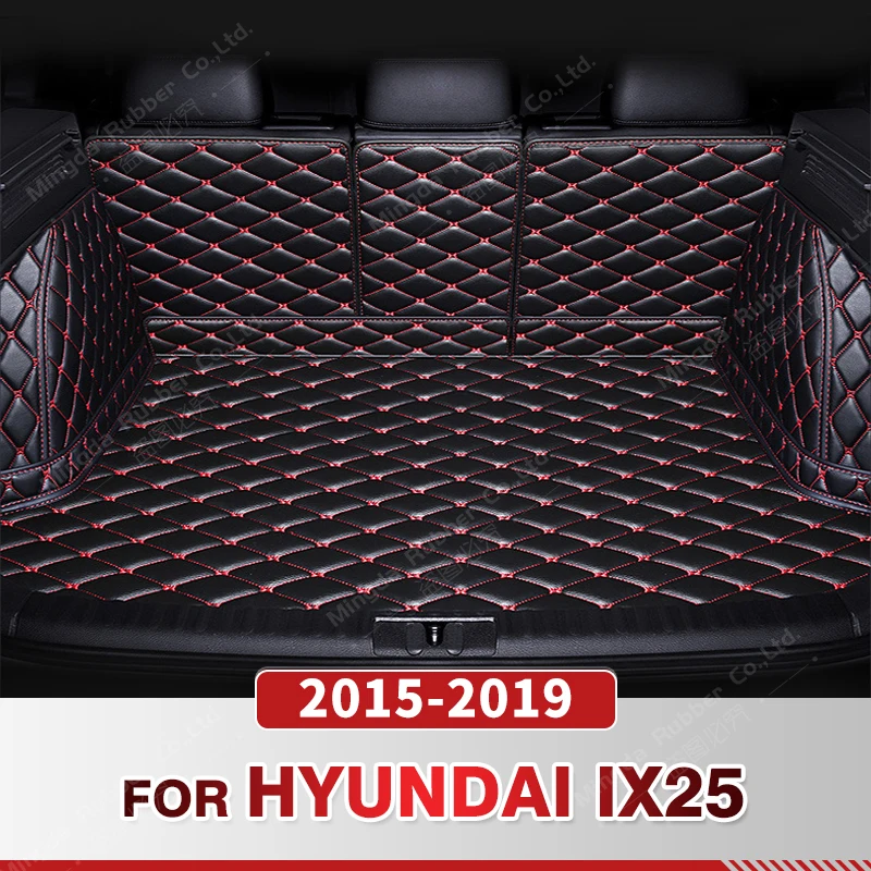 

Auto Full Coverage Trunk Mat For Hyundai ix25 2015-2019 18 17 16 Car Boot Cover Pad Cargo Liner Interior Protector Accessories
