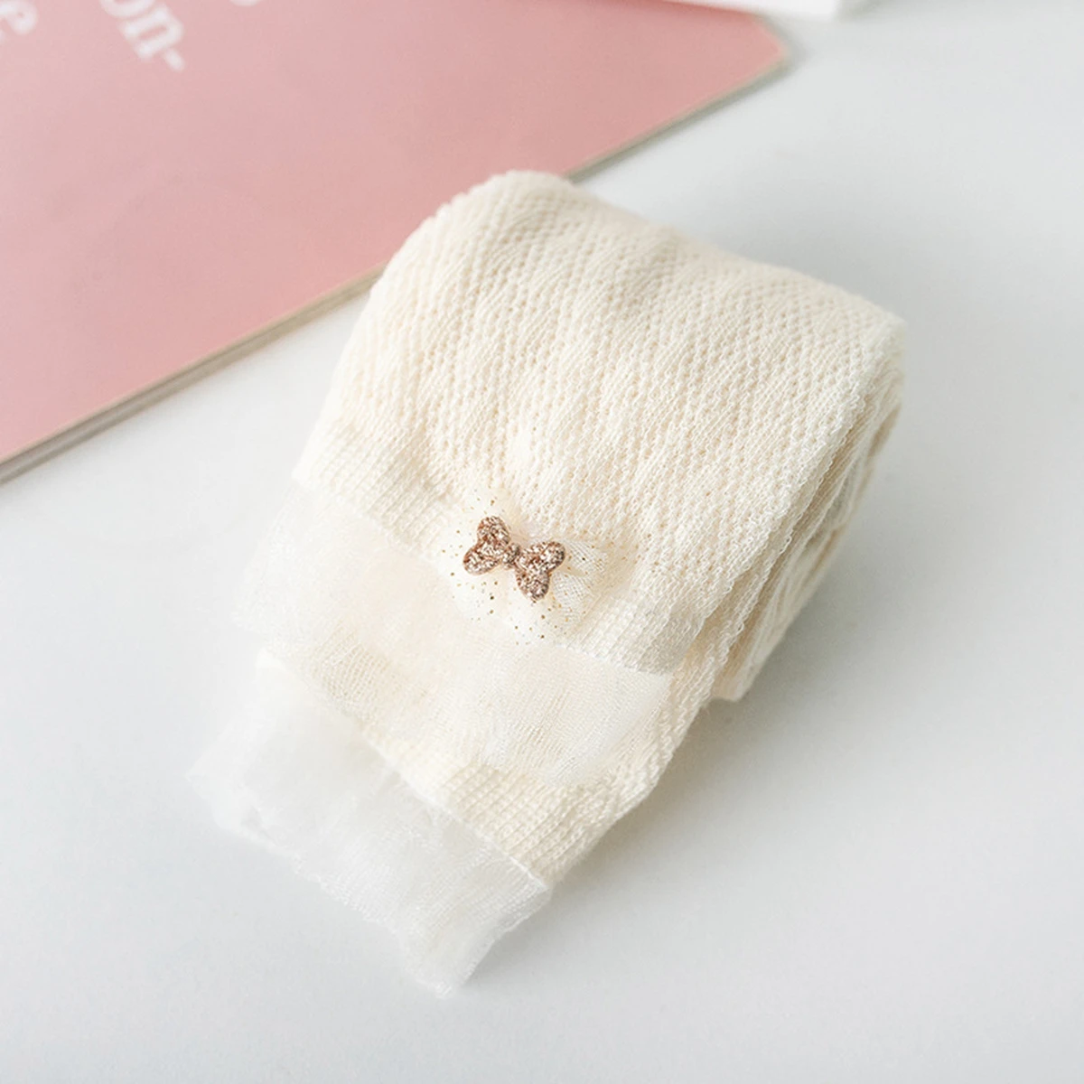 Baby Leggings Baby Trousers hibobi Summer Baby Girl Nine-Point Pants Leggings Anti-Mosquito Mesh Fashionable Outer Wear