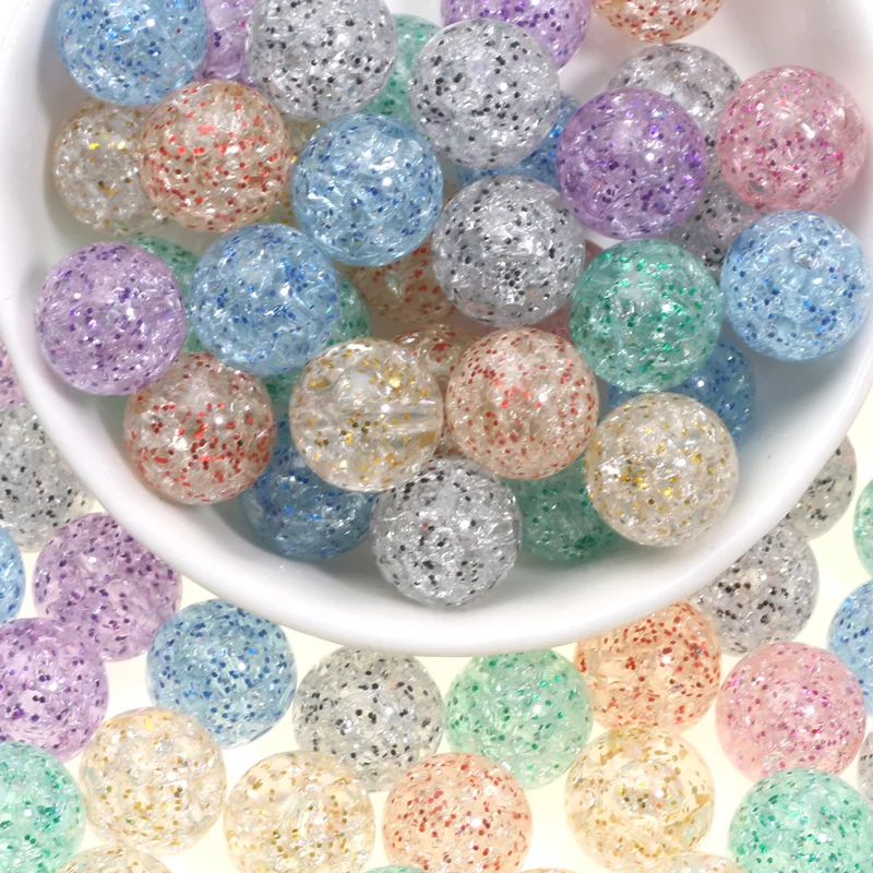 PATIKIL 12mm Acrylic Beads For Jewelry Making - 200 Pack Clear AB Spacer Beads - View #3