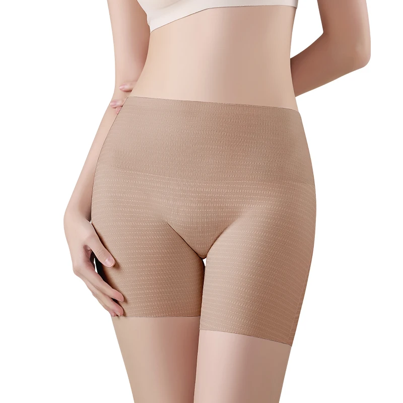 Boxer Pour Femme Protective Shorts Plus Size Shorts Ice Silk Seamless Panties Safety Short Pants Underwear for Women 3PCS safety shorts,seamless panties