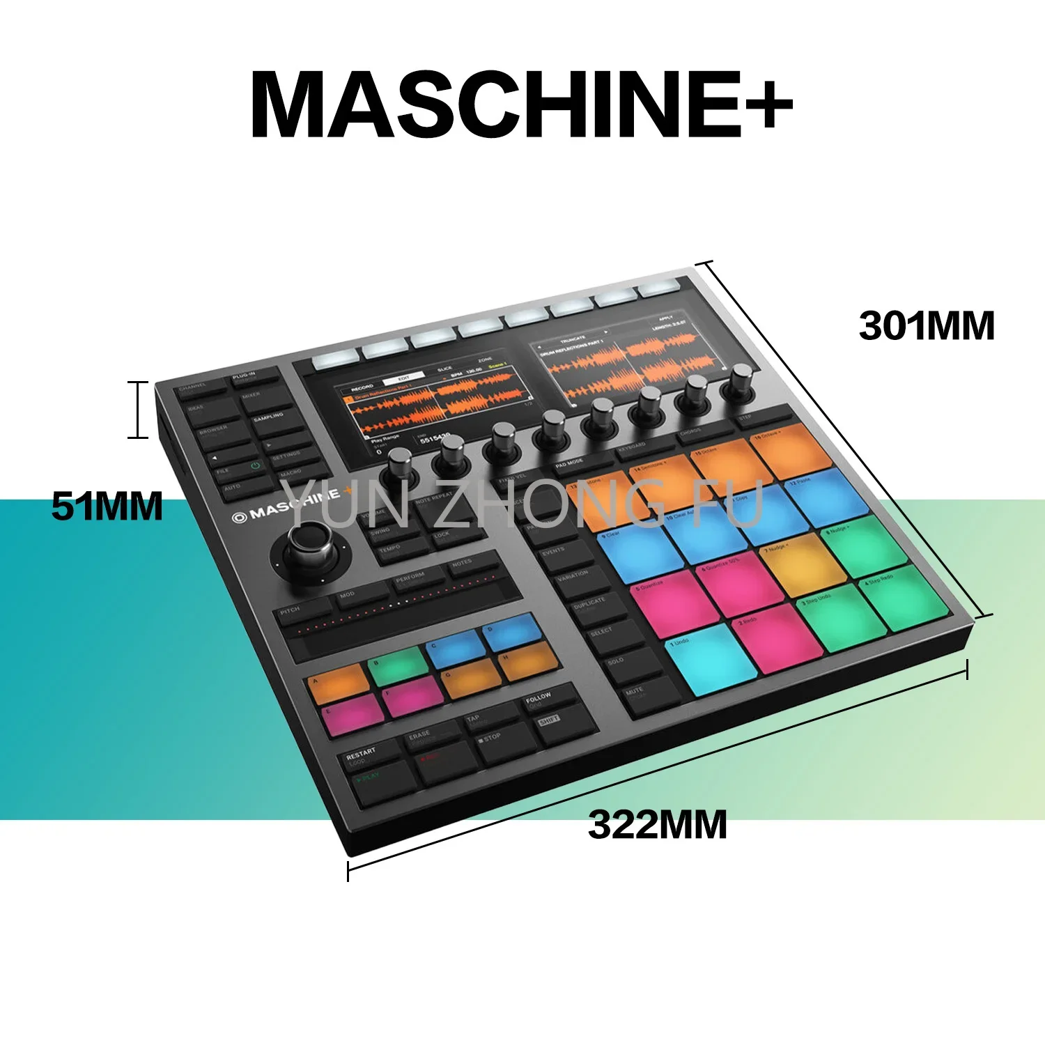 Ni Maschine Mk3 Plus Mikro Audio Tappetino Da Golf Per Principianti Lettore Di Batteria Professionale Tutorial Sorgente Audio