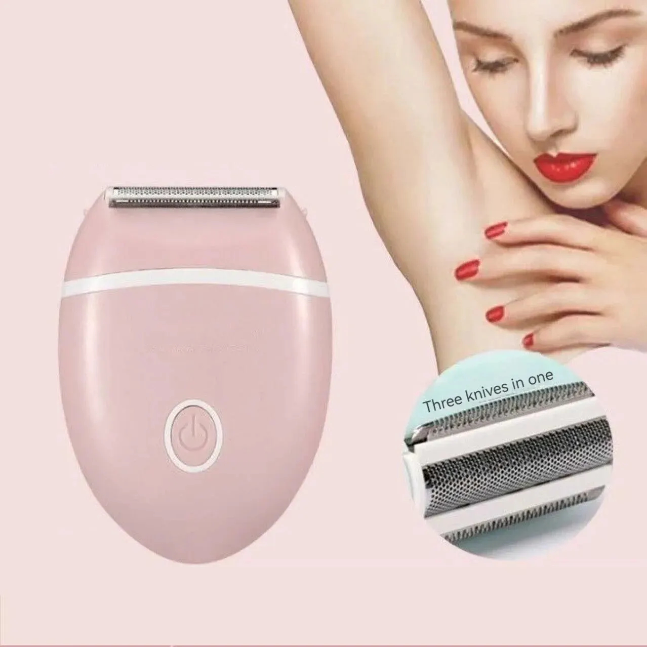 Hair Trimmer For Women Knife Tip Waterproof Whole Body Washable Armpit Hair And Leg Without Black Spots