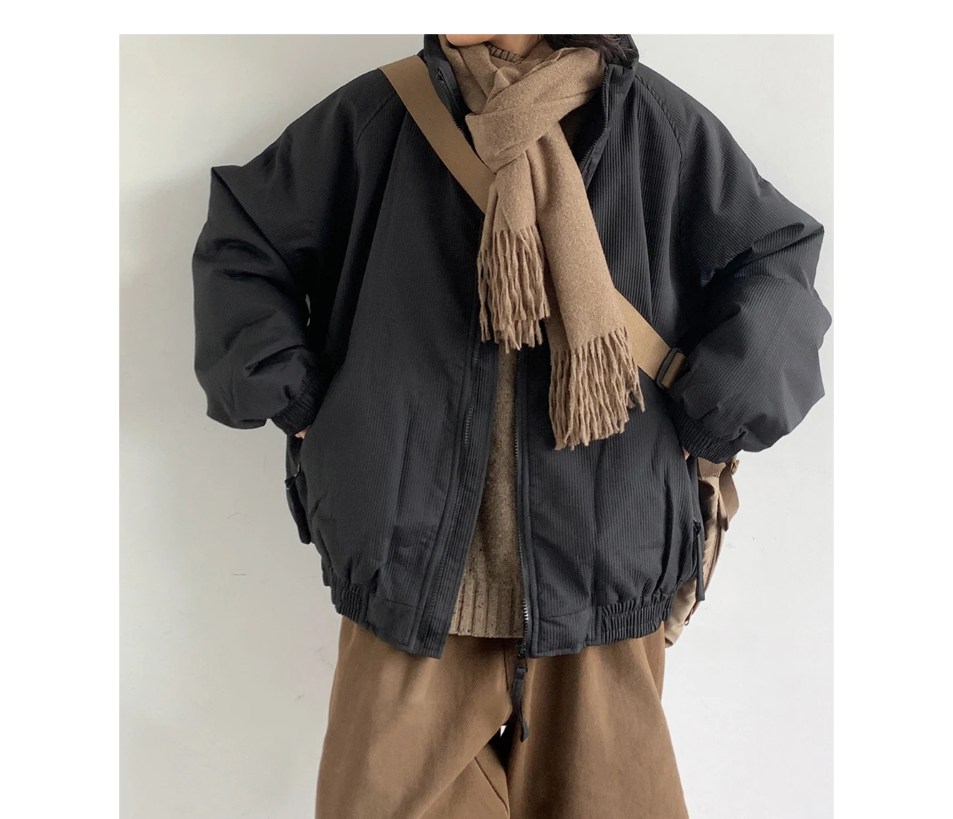 Winter High Quality Padding Coat Streetwear Stand-Up Collar Jackets For Men Women Korean Hip Hop Heavy Coat For Couples Parkas