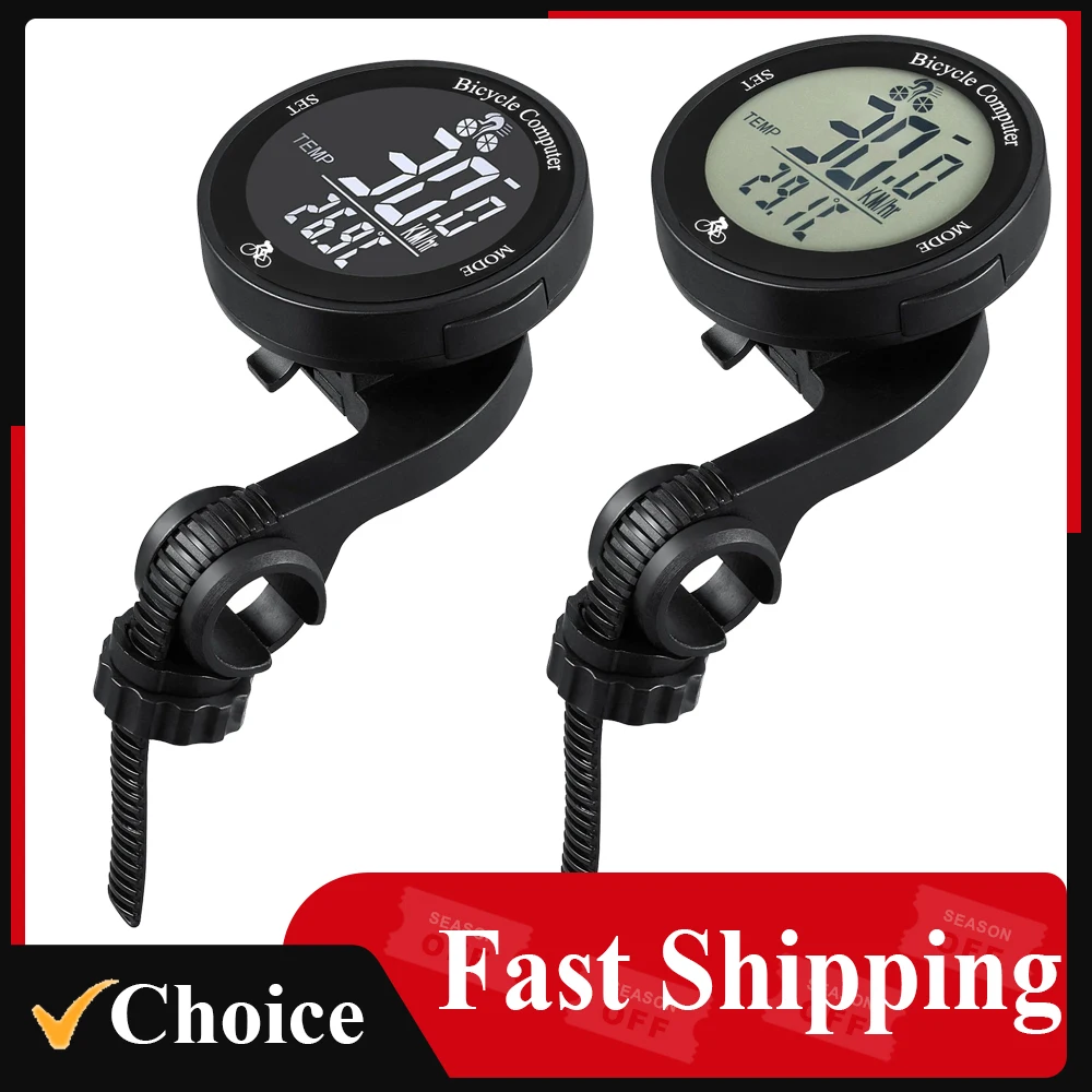 Wireless-Bike-Computer-LCD-Digital-Bicycle-Speedometer-Waterproof ...