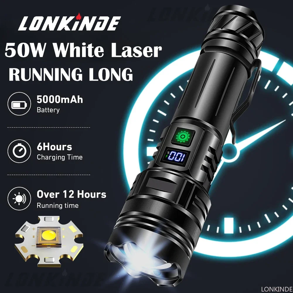 2025 Nuove Torce A LED Più Potenti 90000000LM Torcia Super - Foto 11