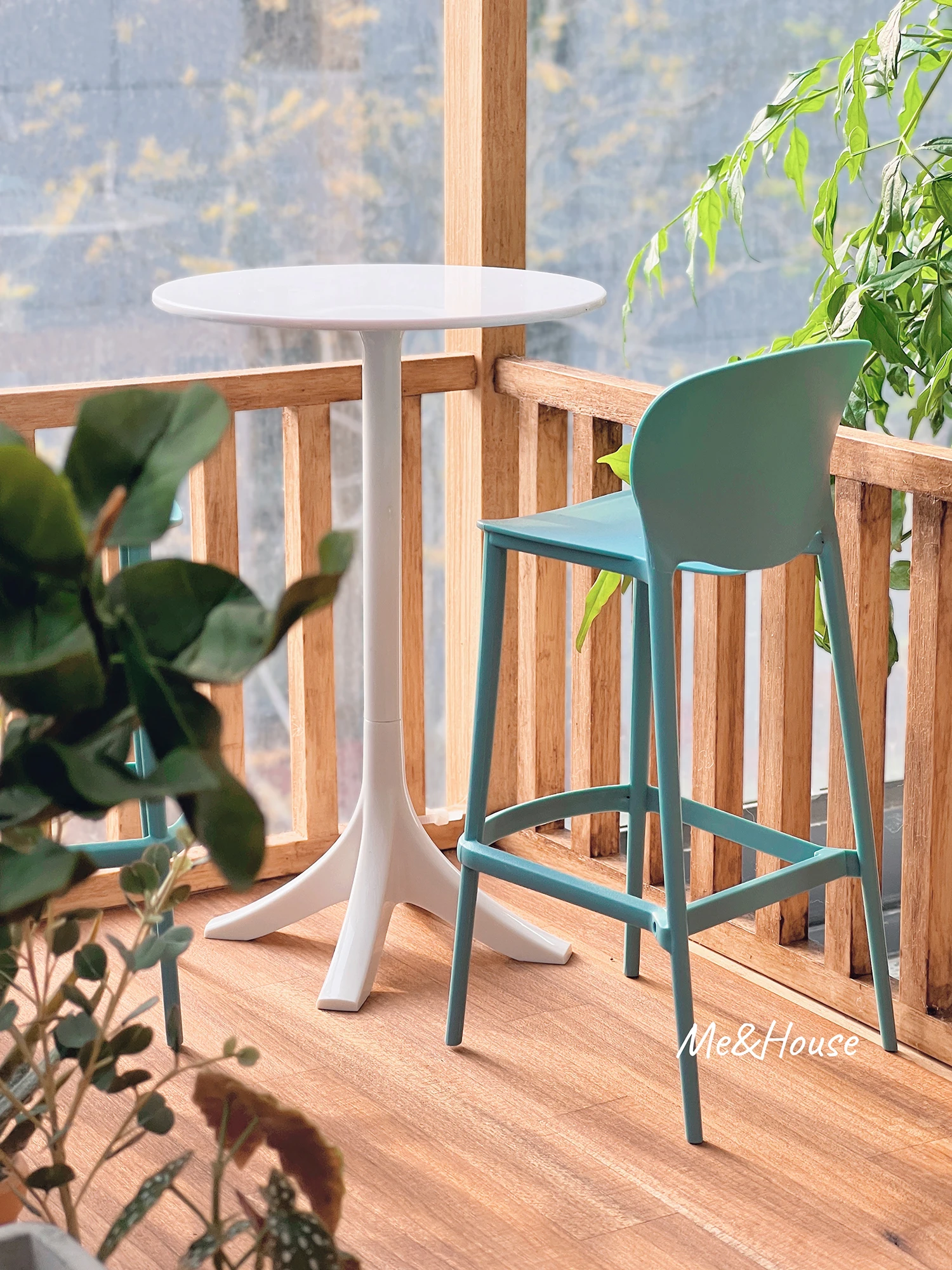 1/6 인형 집 모델 가구 액세서리 미니 모델 바 의자/식당 의자(의자 2개 세트)