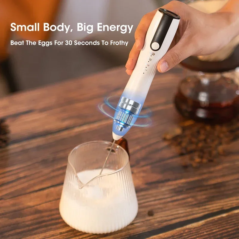 Home Electric Milk Mixer Baby Formula Mixer Wireless Multifunctional Three Level Adjustable Frother Kitchen Egg Coffee