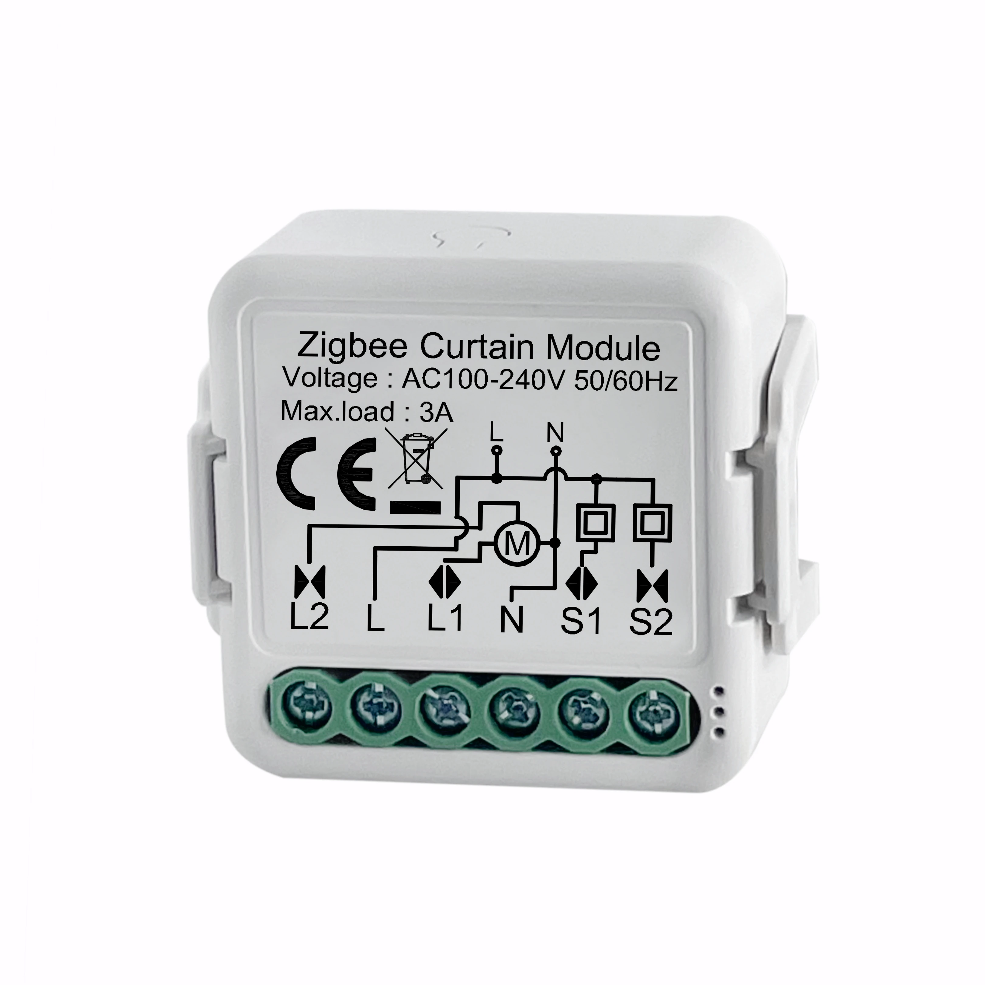 Tuya Smart ZigBee Blind Curtain Switch Module Support 2 Way Control Roller Shutt