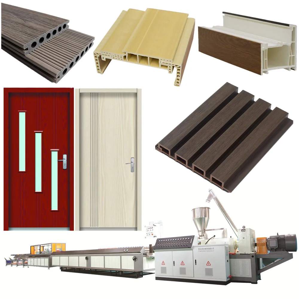 Macchina Composita Di Plastica Di Legno Del Pe Wpc Dei Pp/Linea Di Produzione Del Pannello Di Parete Del Decking/Estrusore Del Bordo Della Porta E Del