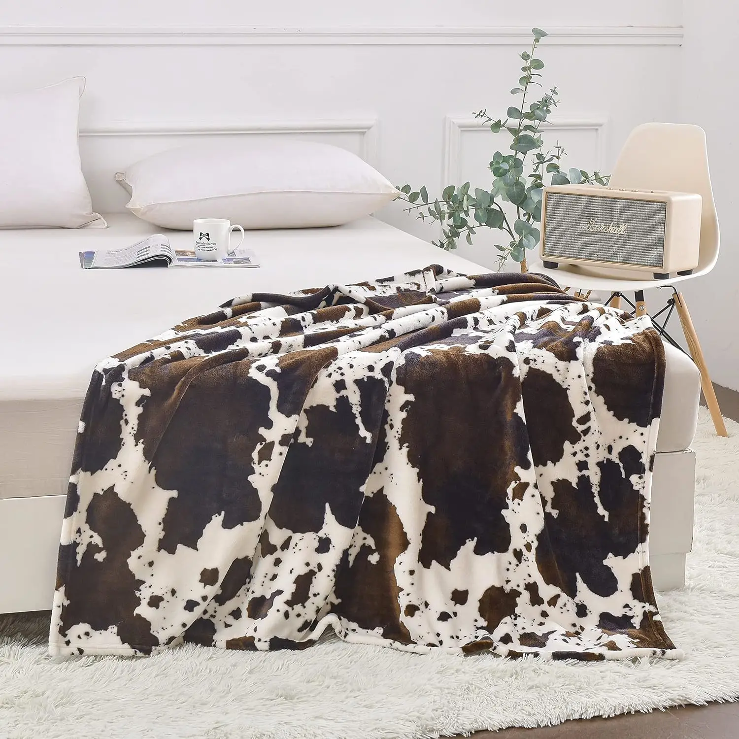 Cow printed blanket 3