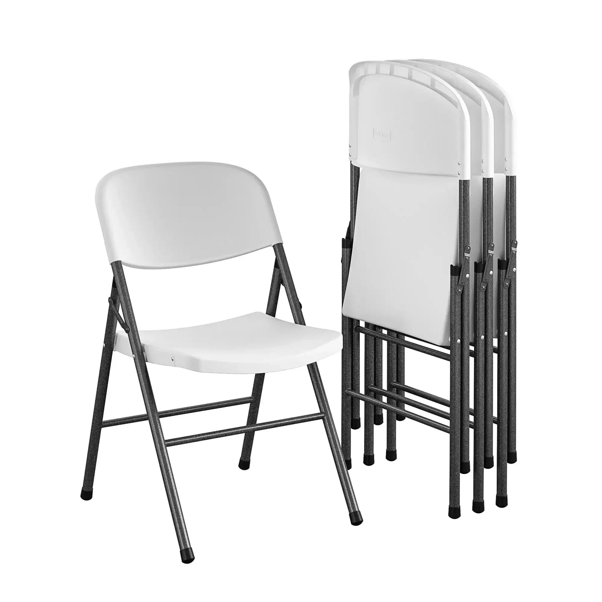 Mainstays Premium Resin Folding Chair, 4-Pack, White  office furniture  gaming chair  furniture eset small office pack стандартный