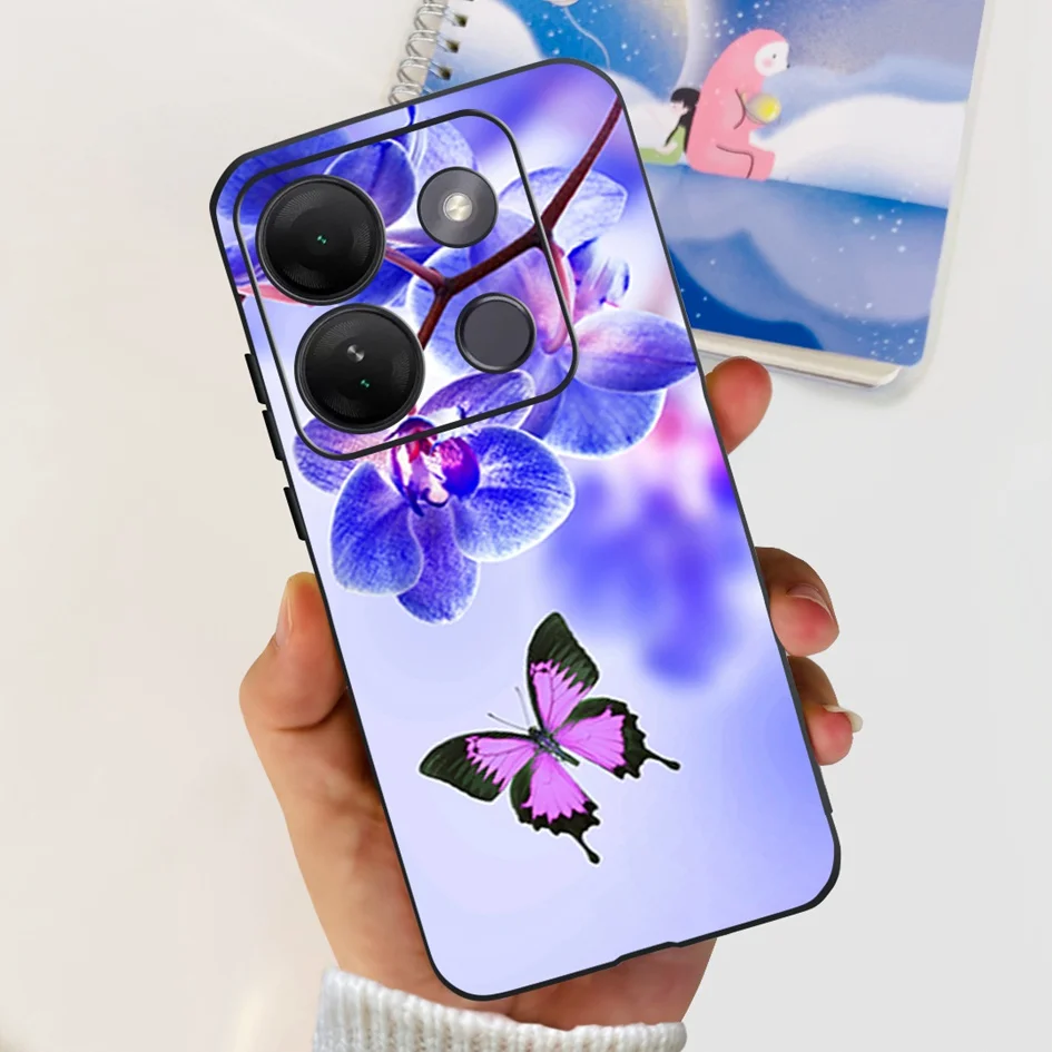Stylish Patterned Soft Silicone Phone Back Cover