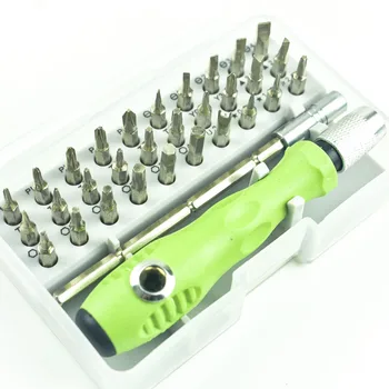 Kit di cacciaviti manuali multifunzione 32 in 1 per set di strumenti di riparazione elettronica per computer cellulare Prodotto con asta di prolunga 1