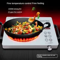 2200W Ceramic Electric Hot Plate,220V Electric Ceramic Stove Touch Control Infrared Cooker,Single Burner Cooktop For Cooking BBQ 2