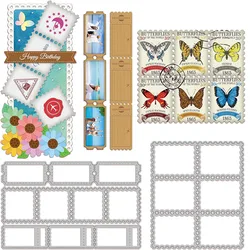 2023 AliliArts Metal Cutting Dies Stamp Frame diy Scrapbooking Photo Album Decorative Embossing PaperCard Crafts Die