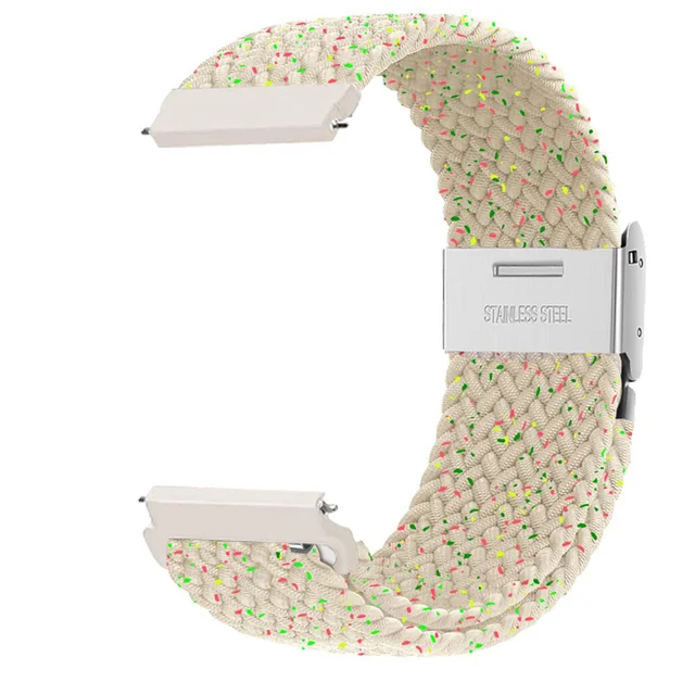 Braided Solo Loop Bracelet for Smartwatches – Adjustable 20mm/22mm Strap
